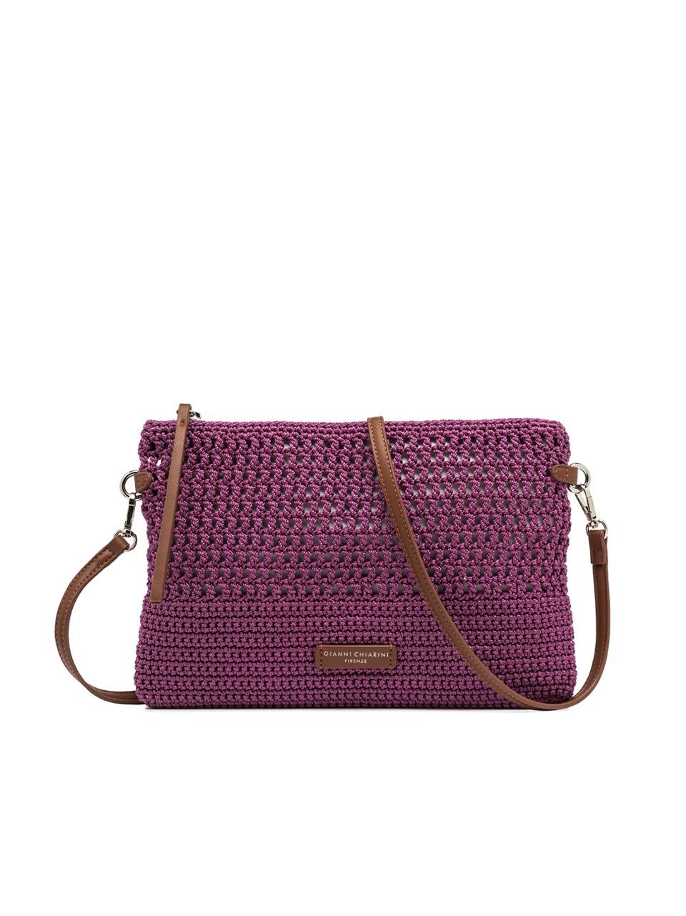 pochette tessuto uncinetto BS11580 PEONIA GIANNI CHIARINI