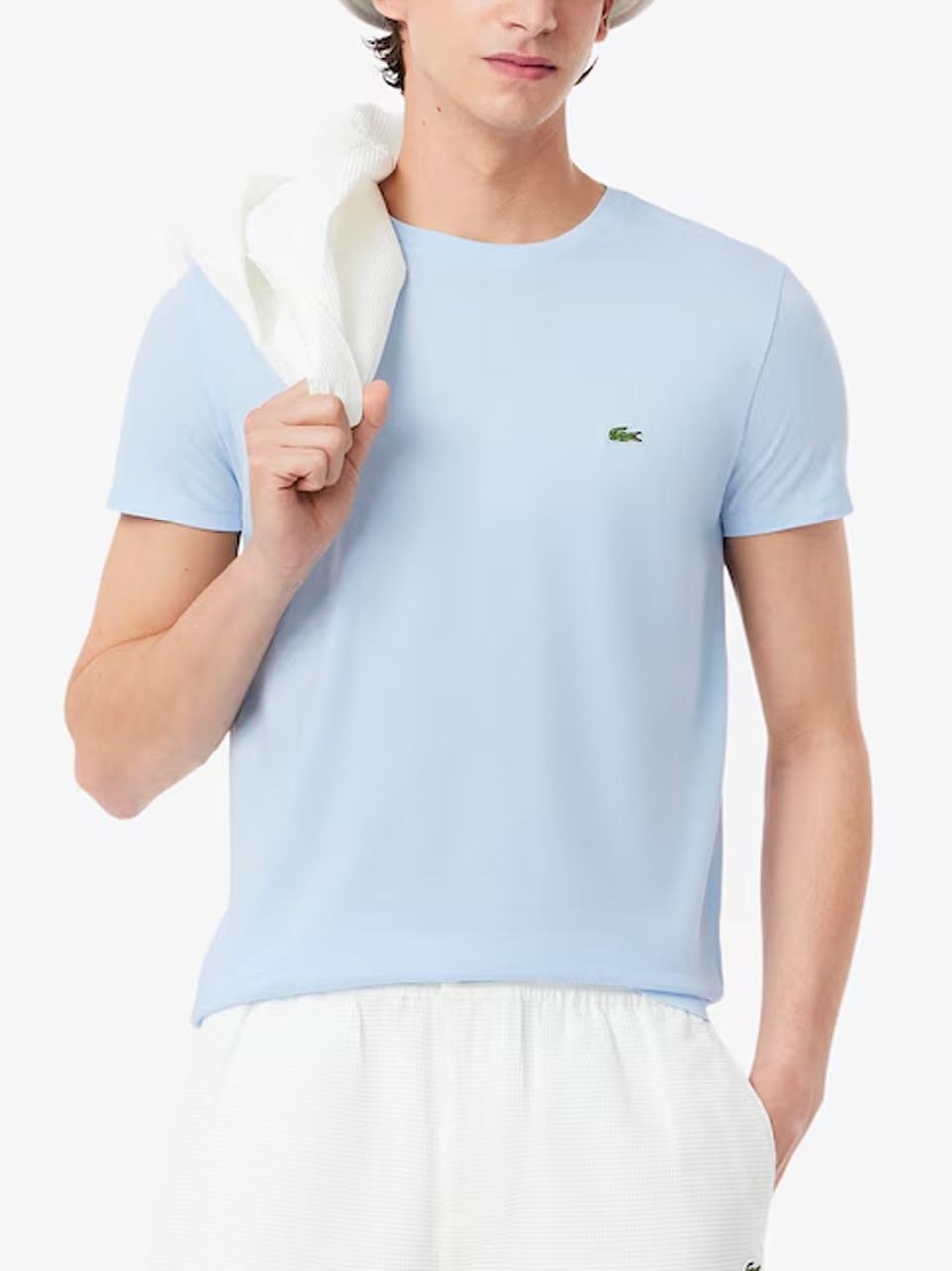 t shirt in pima TH6709 T01 LACOSTE