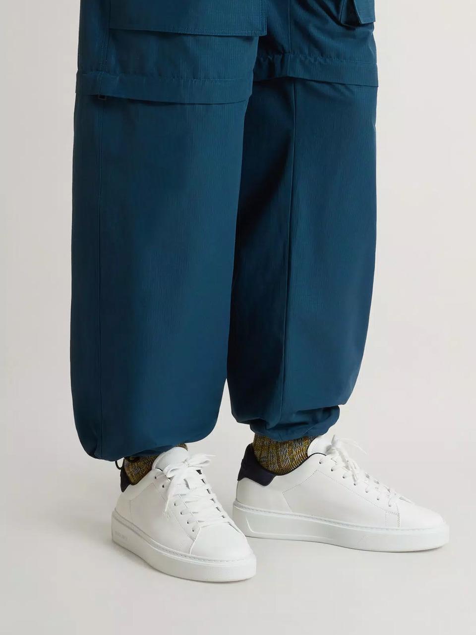 sneakers classic court WFM251.2000 BIANCO BLU WOOLRICH