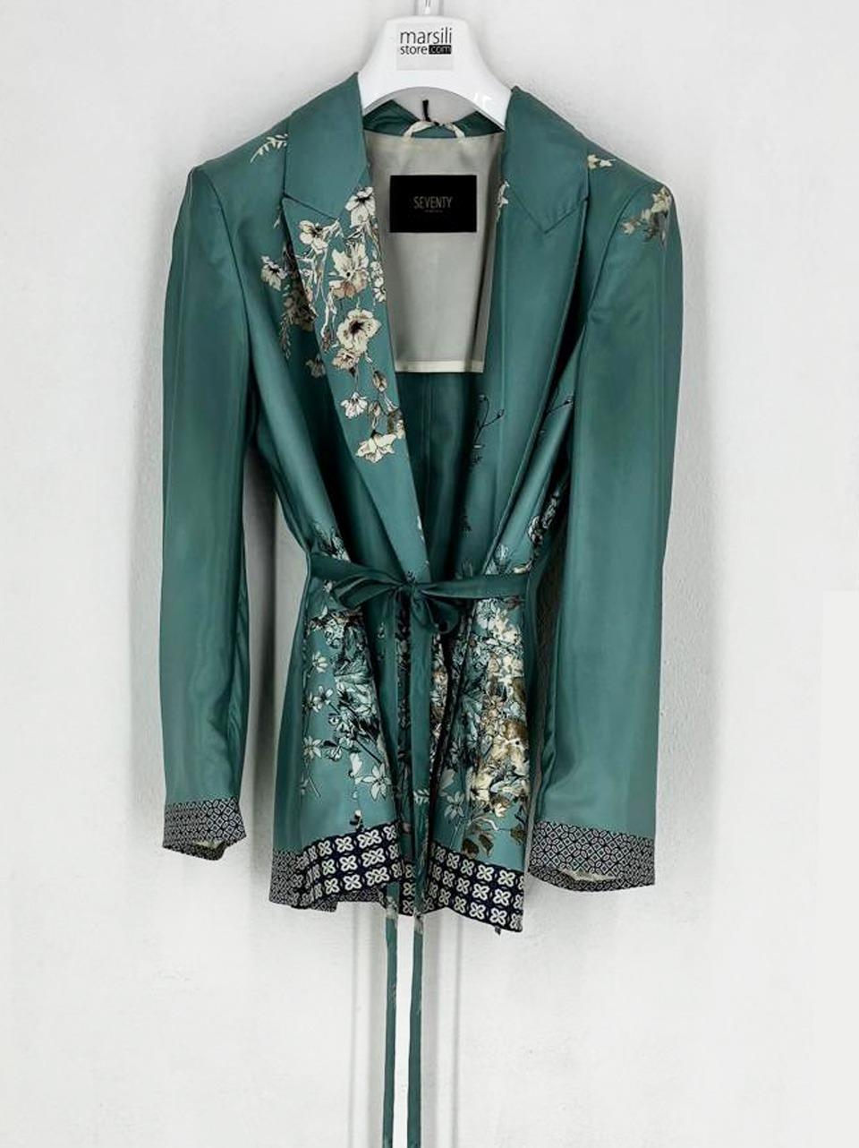 giacca kimono in raso GI0951 834 SEVENTY