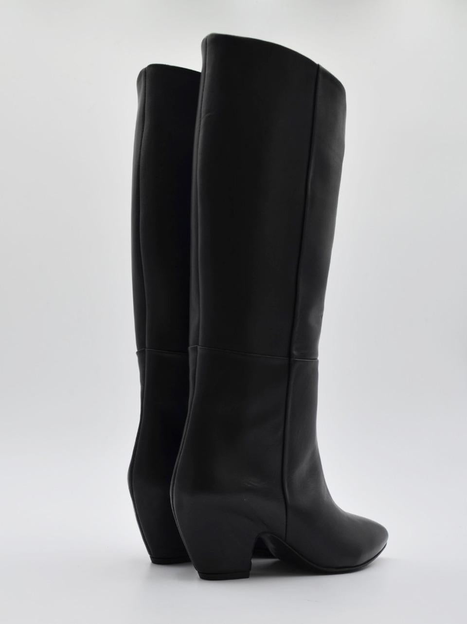 stivale con tacco h 60 mm inglobato RITA14 NERO ERNESTO DOLANI