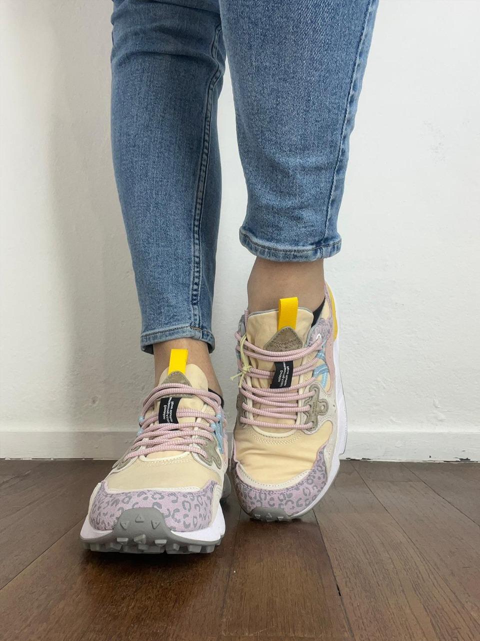 sneakers yamano3 YAMANO31M33 LILLA SALMONE FLOWER MOUNTAIN