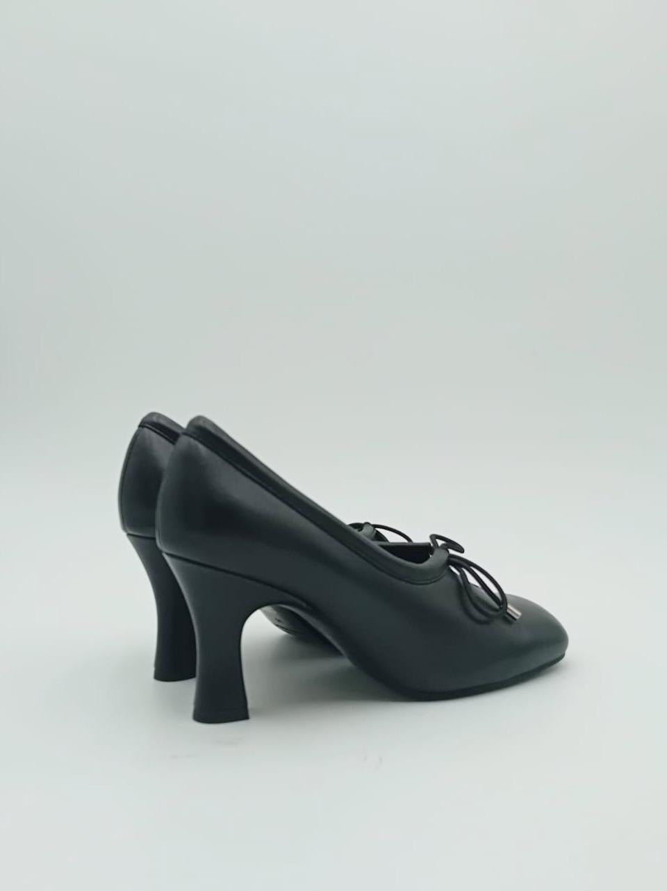 decollette con fiocco tacco h 70mm BM1002X NERO BRUNO PREMI