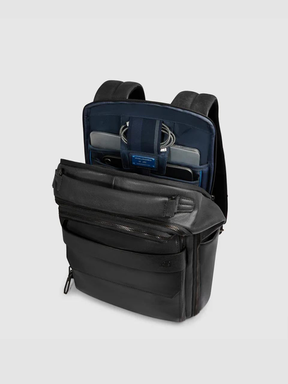 zaino 14'' in pelle bufalo CA7021S141 NERO PIQUADRO