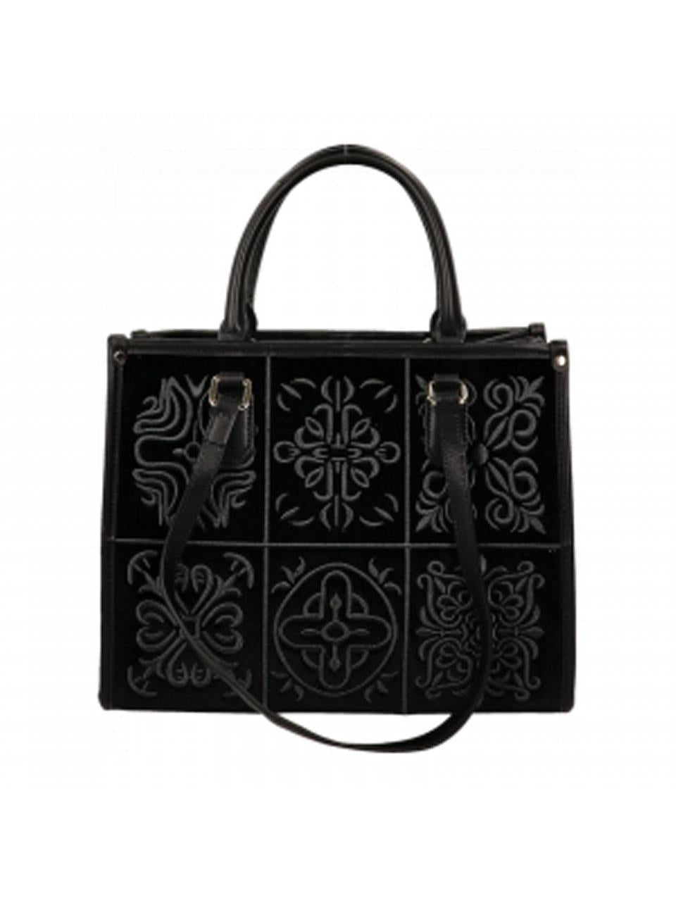 borsa lisbona velvet grande 1001 NERO MY-BEST BAGS