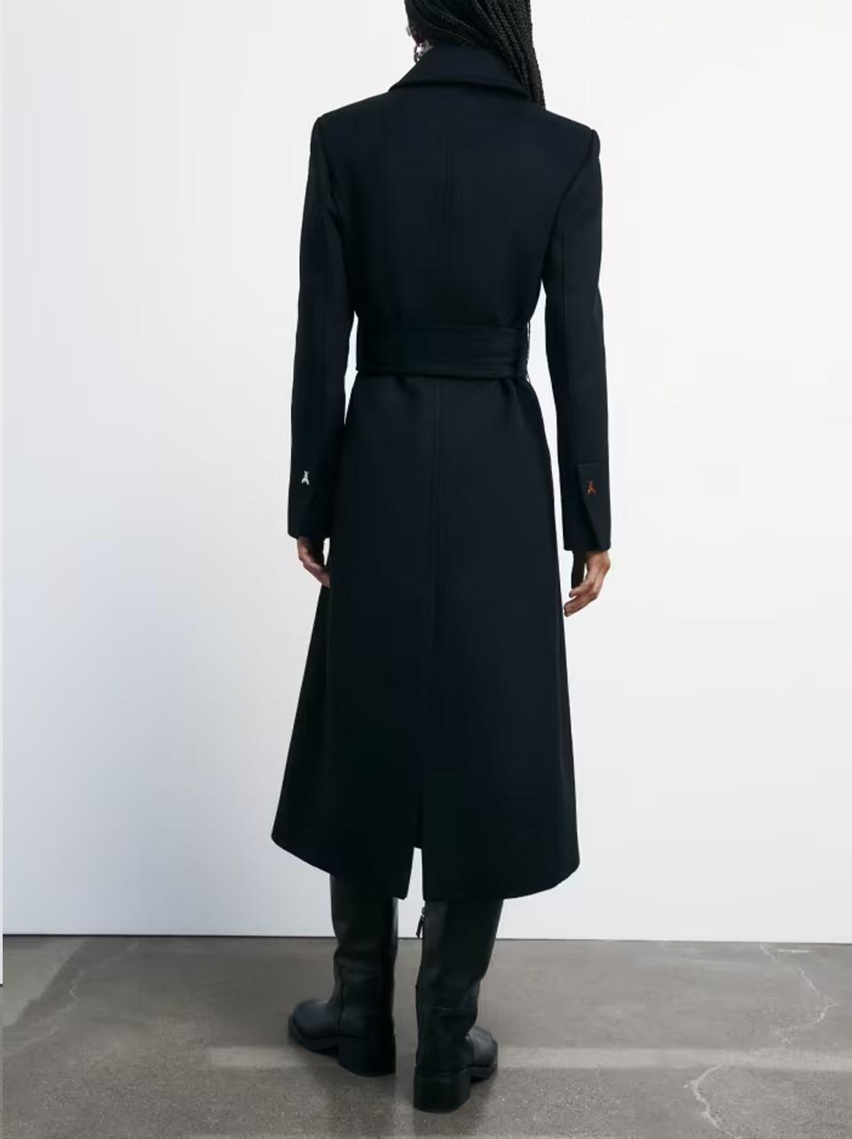cappotto con fusciacca 2O0195 N Patrizia pepe