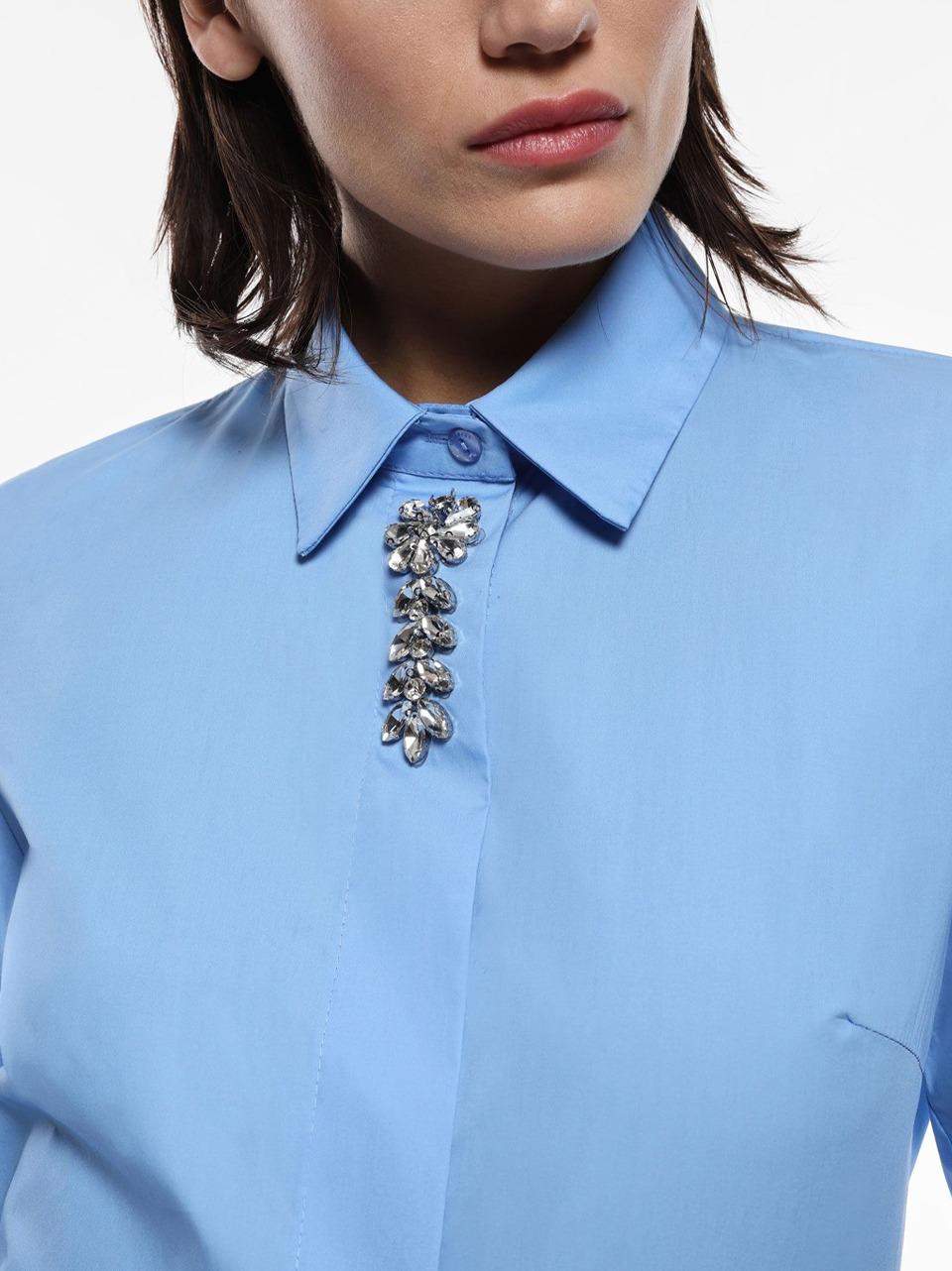 camicia strass CMS1JFP C SELECTED