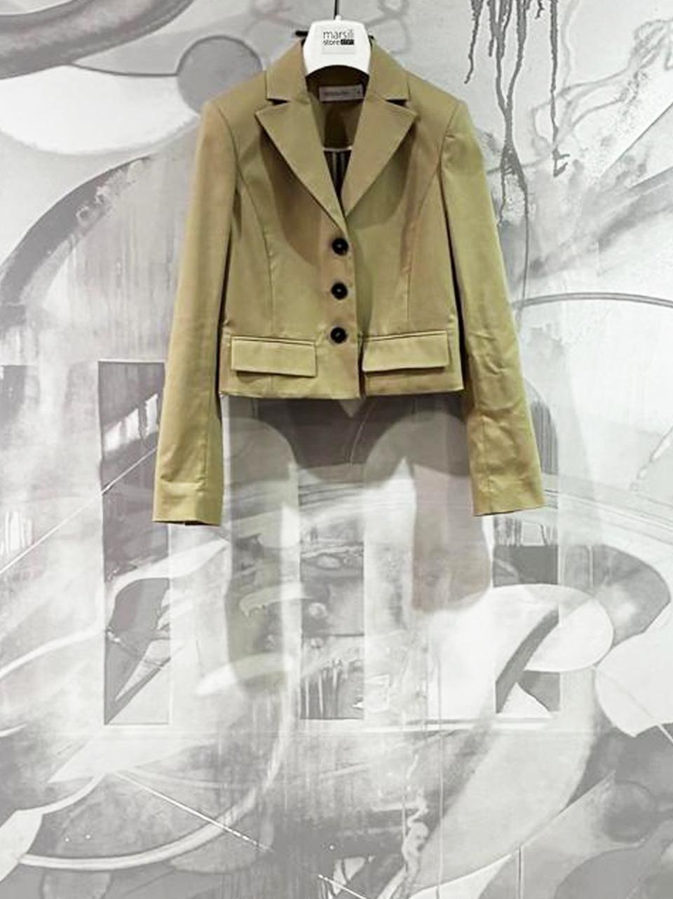 giacca mini in gabardina 8S0583A716 B862 Patrizia pepe