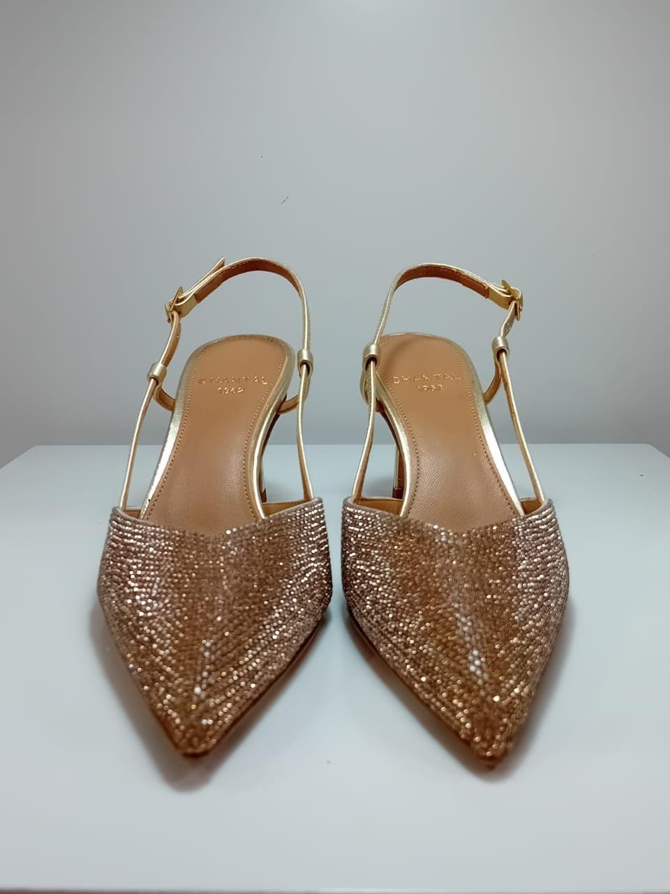 chenel strass tacco 70 mm 2518 PLATINO CHANTAL