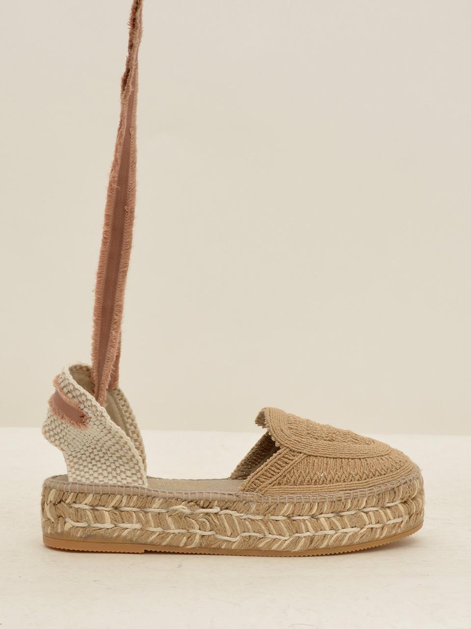 sandalo a t zeppa bassa DUNE CORDELA TURRON ESPADRILLAS