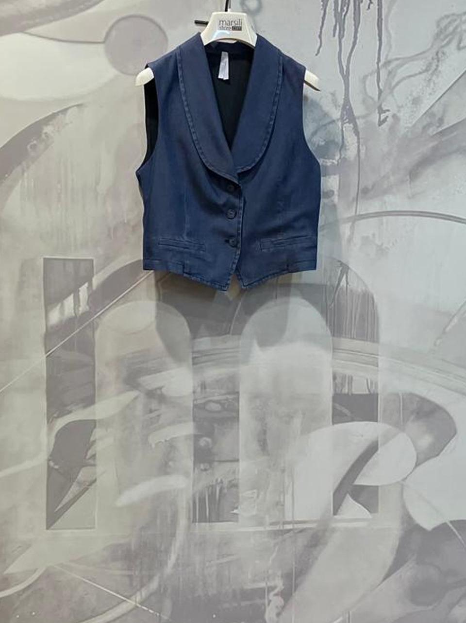 gilet in denim LC94JYVL 1670 SELECTED
