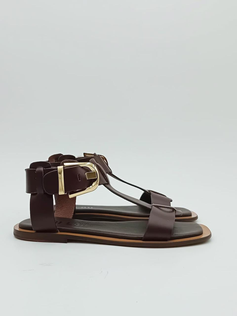 sandalo flat a t 901 brown BIBI LOU