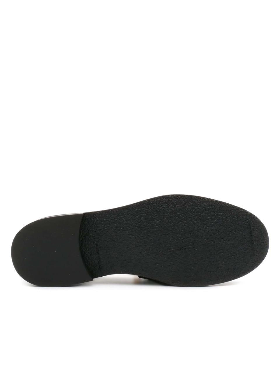 mocassino con passante tacco h 20mm P906 NERO MARA BINI