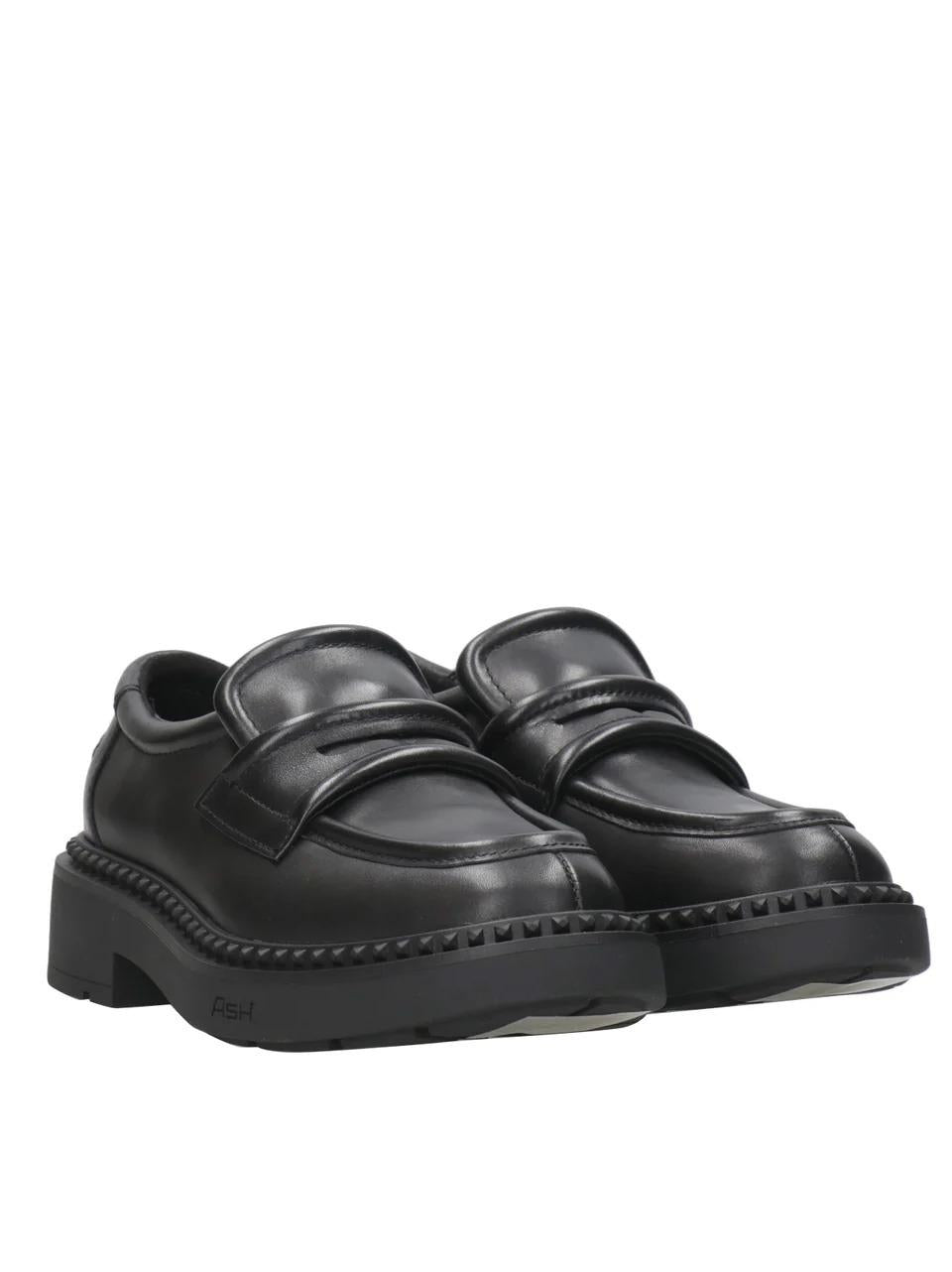 mocassino con passante MIRACLE04 NERO ASH