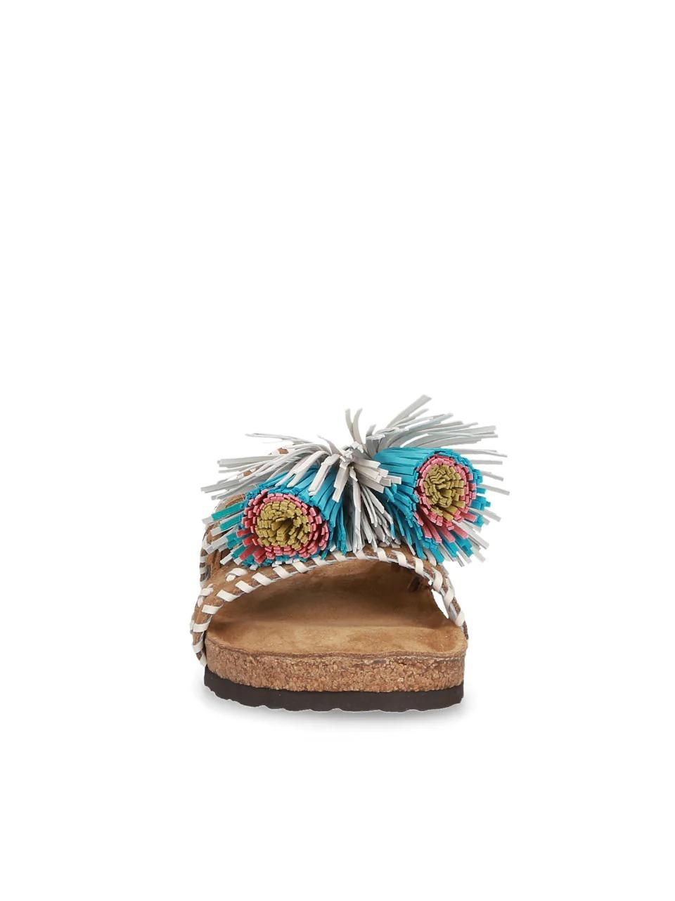 sabot etnico con nappine C14 TAN ELENA IACHI