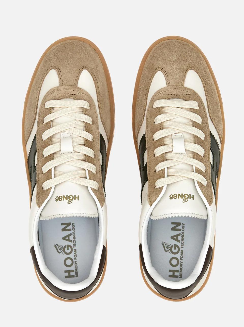 sneakers cool HXM6470FB60QDA739M BIANCO VERDE HOGAN