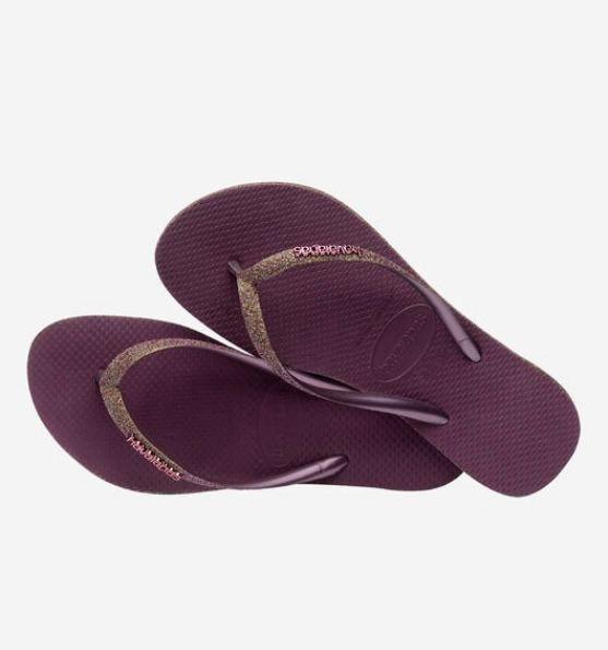 SLIM SPRKLE4146937 2967AUBERGINE havaianas