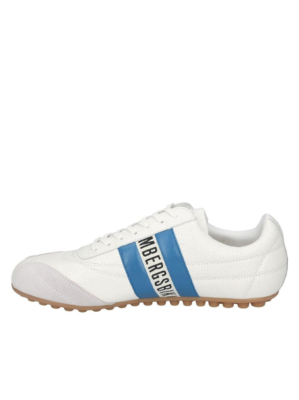 sneakers soccer 30509 BBIANCO\BLU BIKKEMBERGS