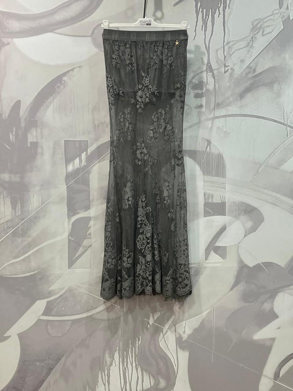 gonna lunga pizzo con panty M37F0074 Souvenir