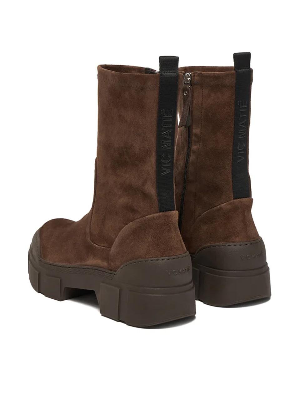 stivaletto con zip 4010 DARK BROWN VIC MATIE'