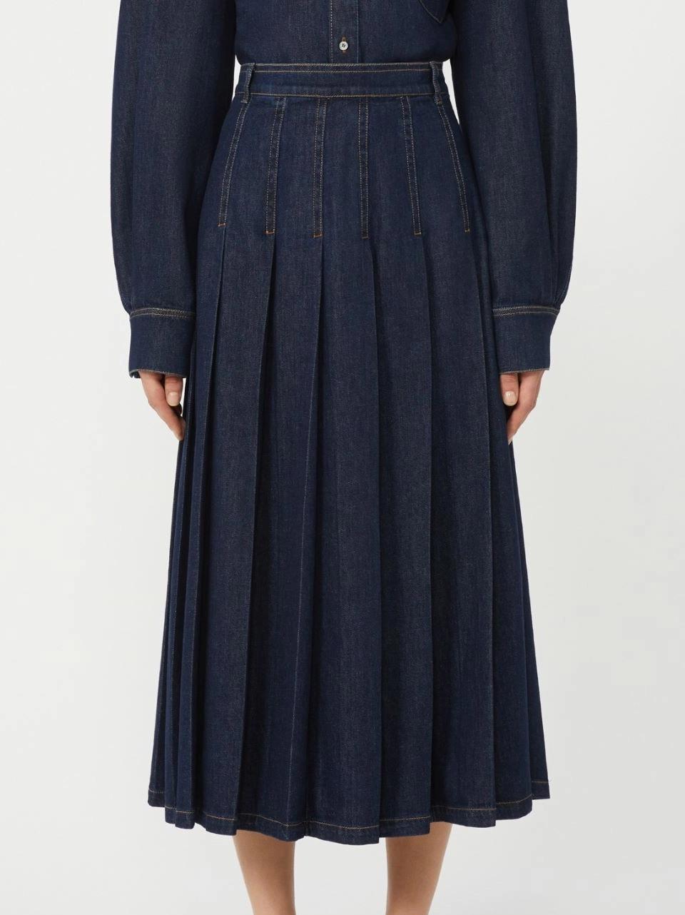 gonna denim plisse OVALE 1 WEEKEND by Max Mara