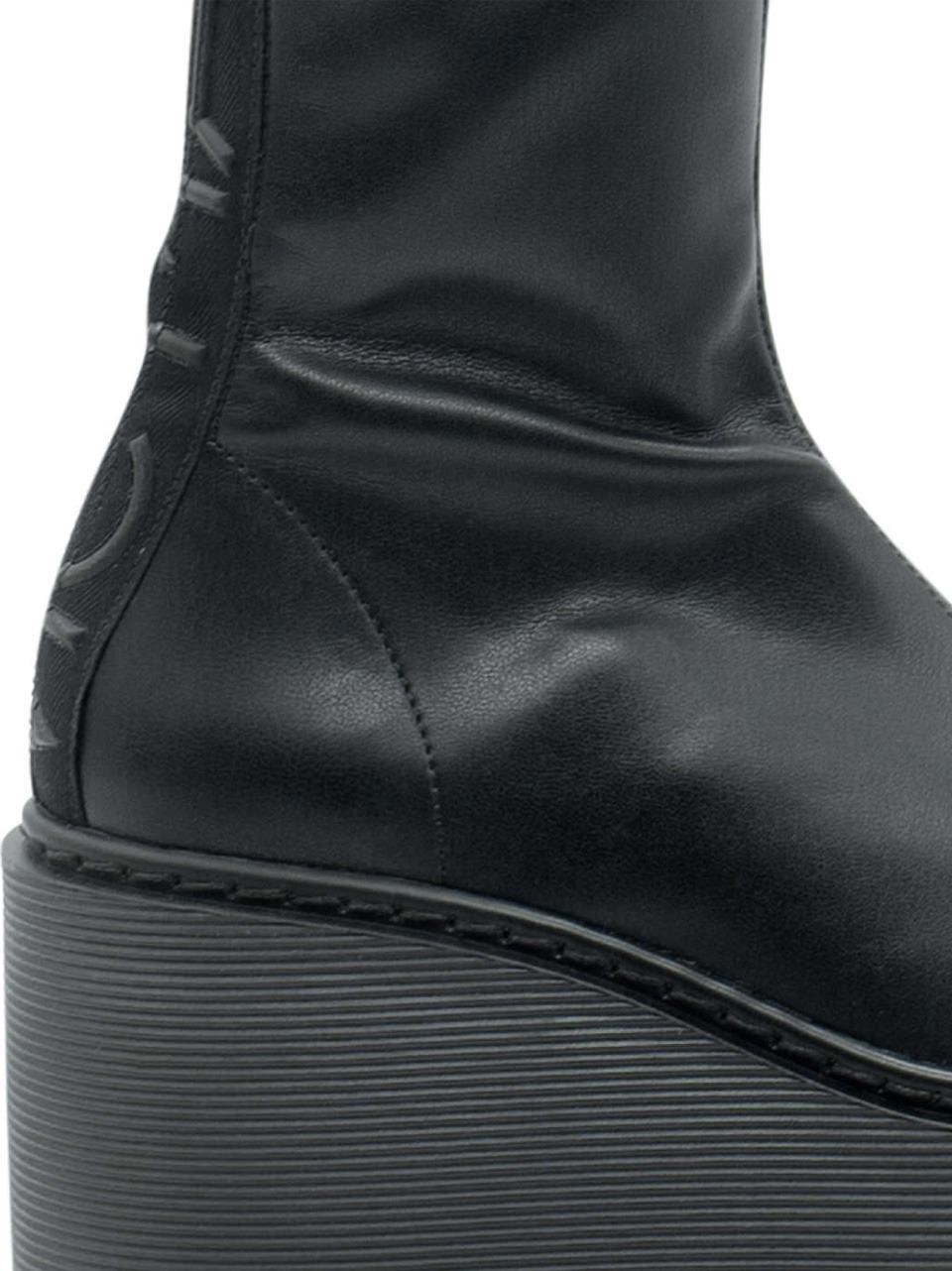 stivaletto con zeppa 1F2652D-F20BP20101 NERO VIC MATIE'