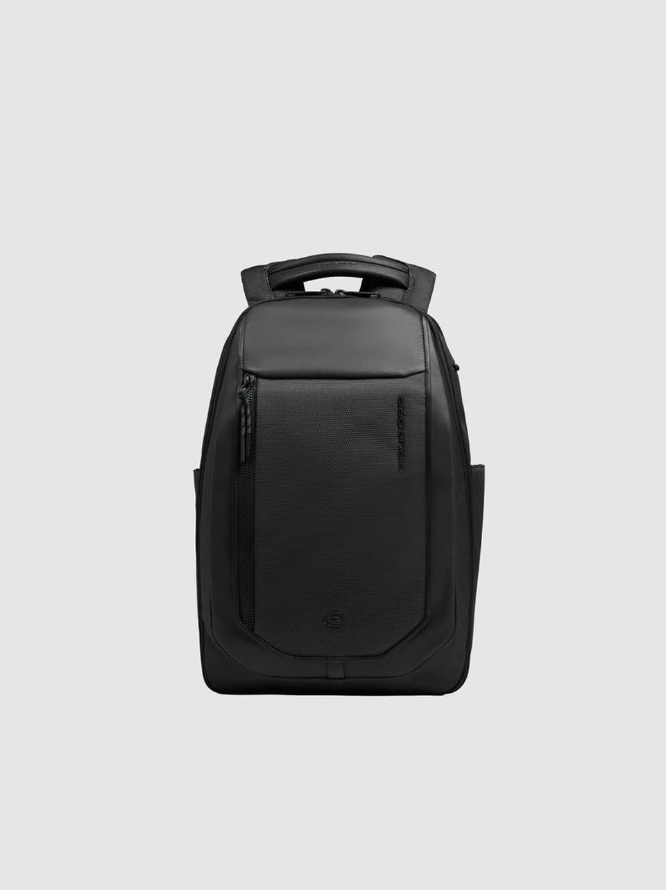 zaino 14'' tessuto riciclato e pelle CA6927S143 NERO PIQUADRO