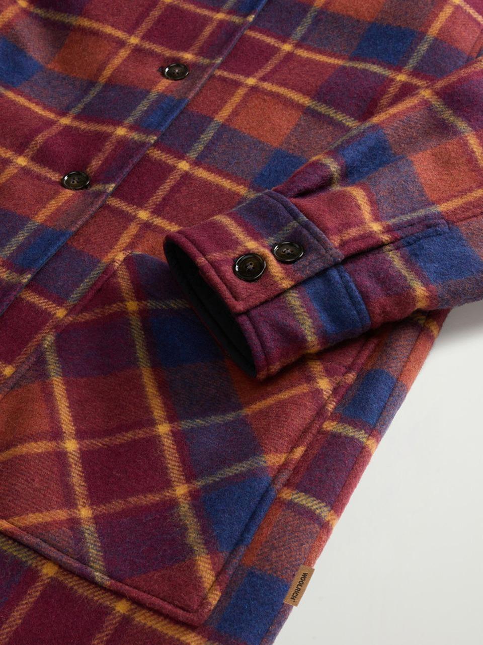 cappotto reversibile a quadri multycolor WOS0112 5511 WOOLRICH