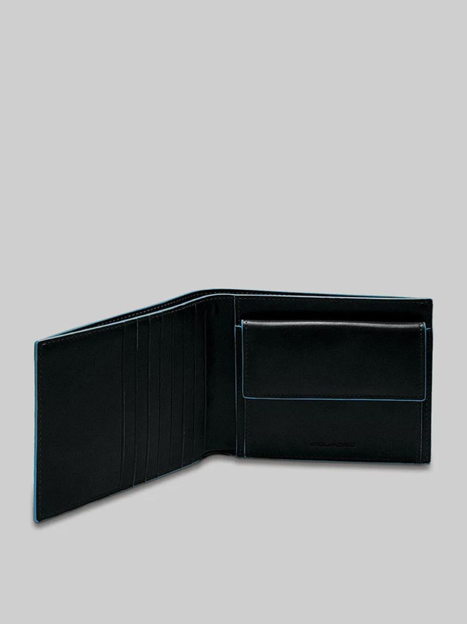 portafogli con portamonete PU1339B2 NERO PIQUADRO