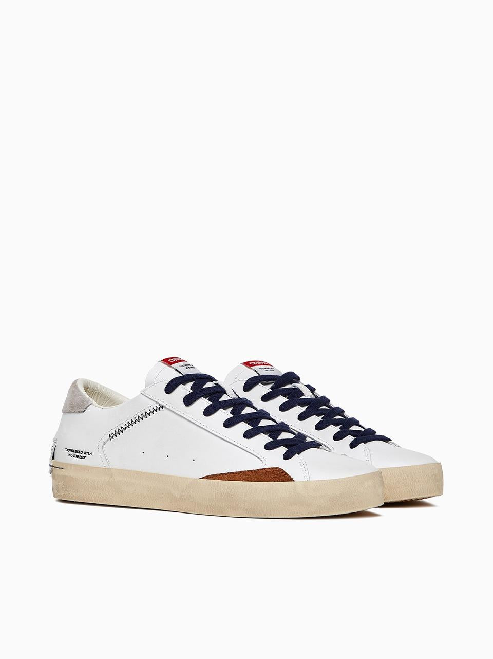 sneakers distressed 17002 BIANCO\GRIGIO CRIME LONDON