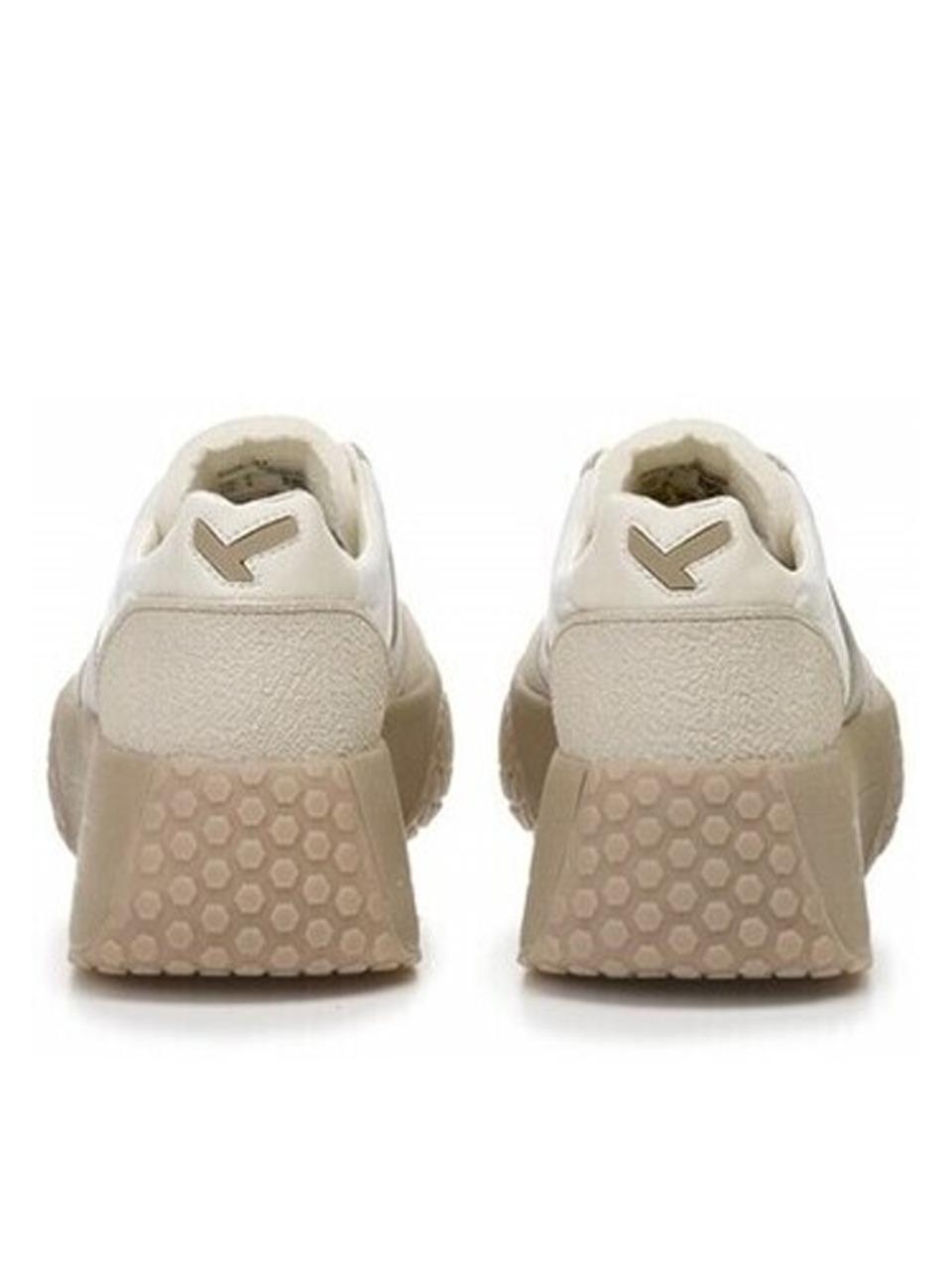 sneakers suola alta KW9768 445WHITE\TORTORA Keh.noo