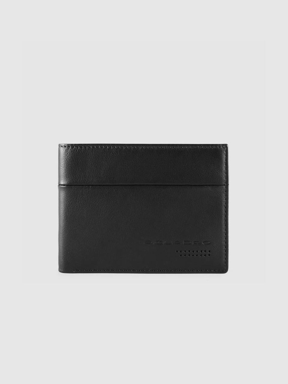 potrafogli con portacarte PU3891UB00R NERO PIQUADRO