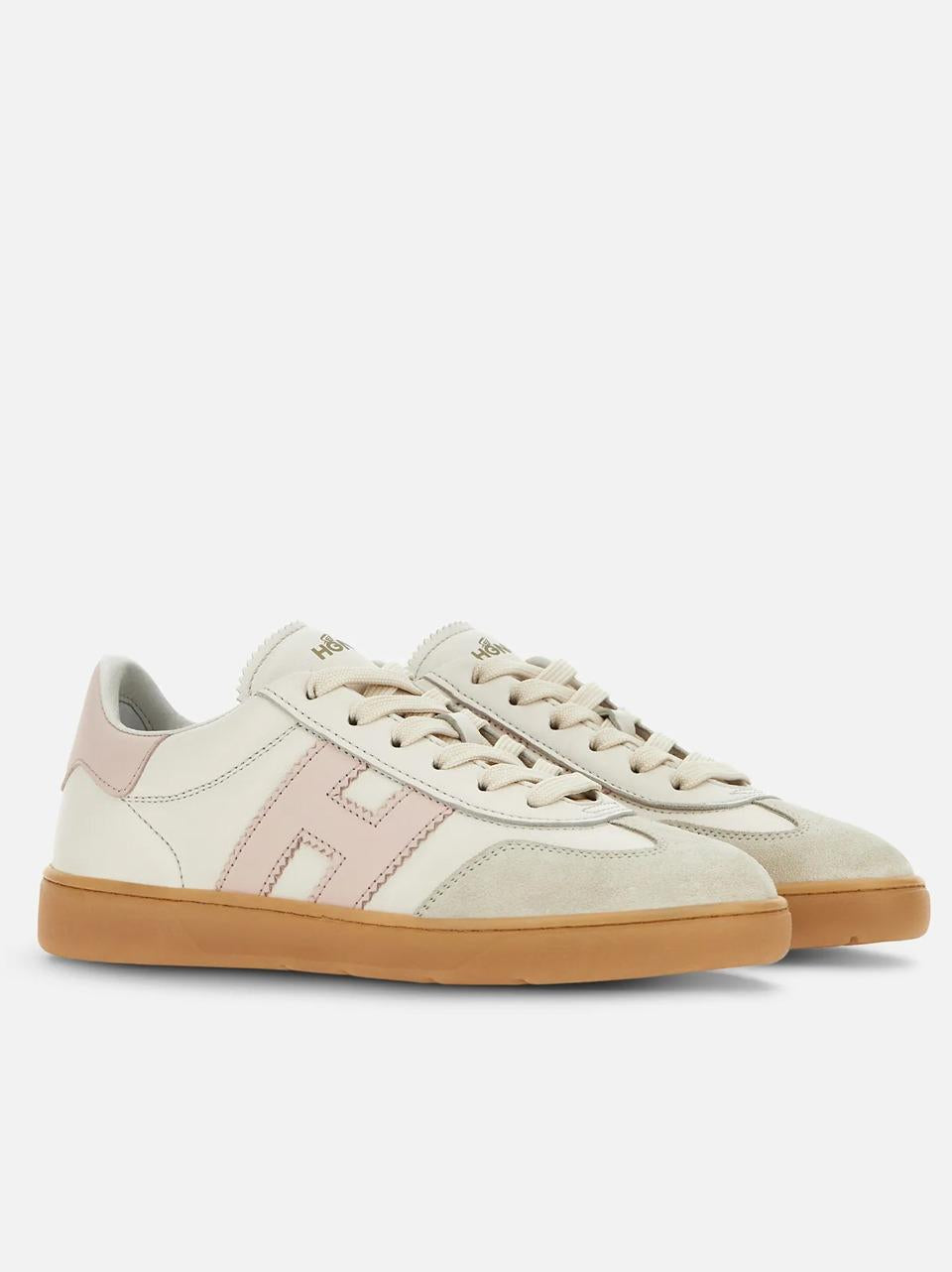 sneakers cool HXW6470FB60QDA0CA7 BIANCO ROSA HOGAN
