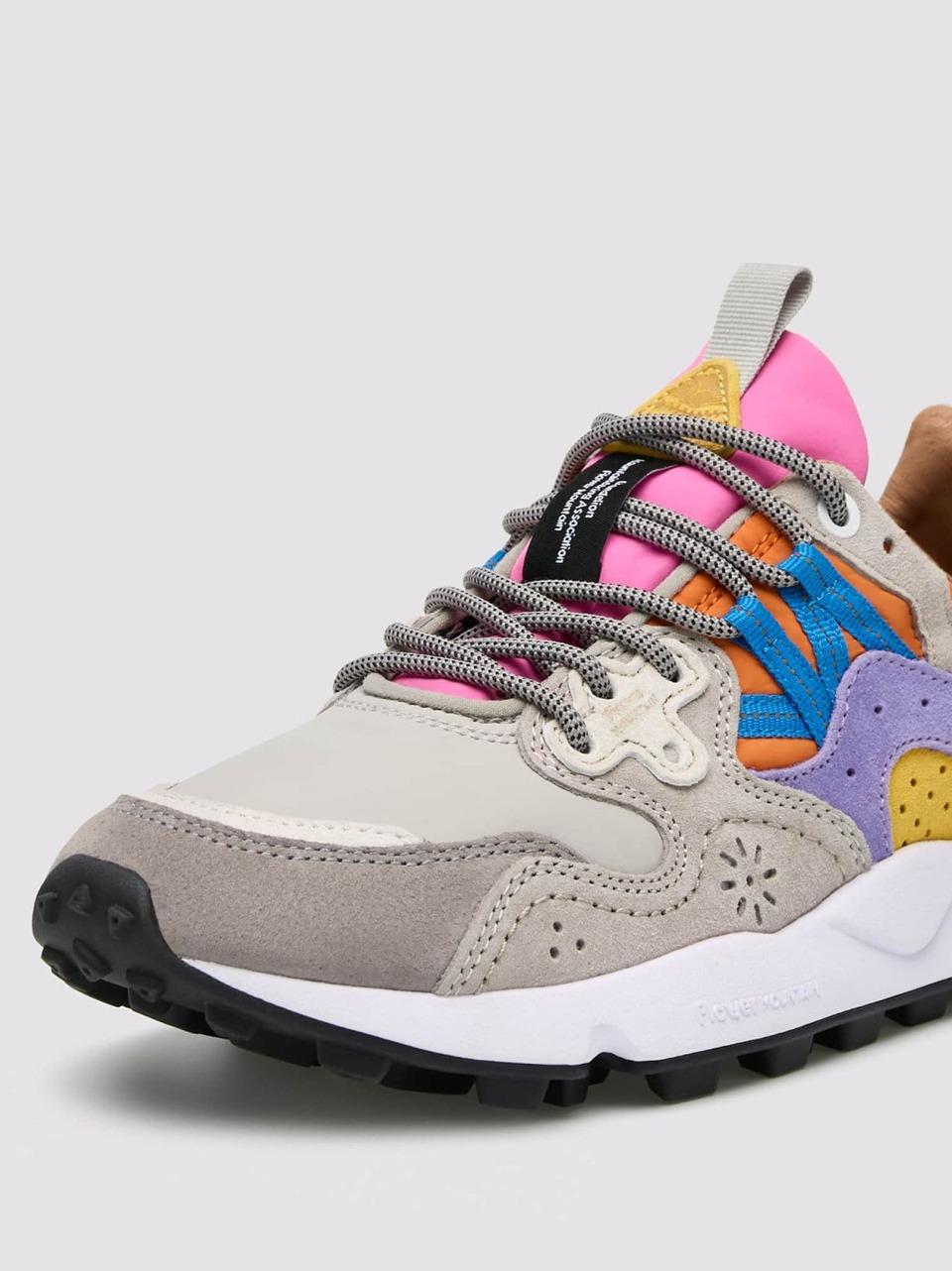 sneakers yamano3 YAMANO31B24 GRIGIO FUXIA FLOWER MOUNTAIN