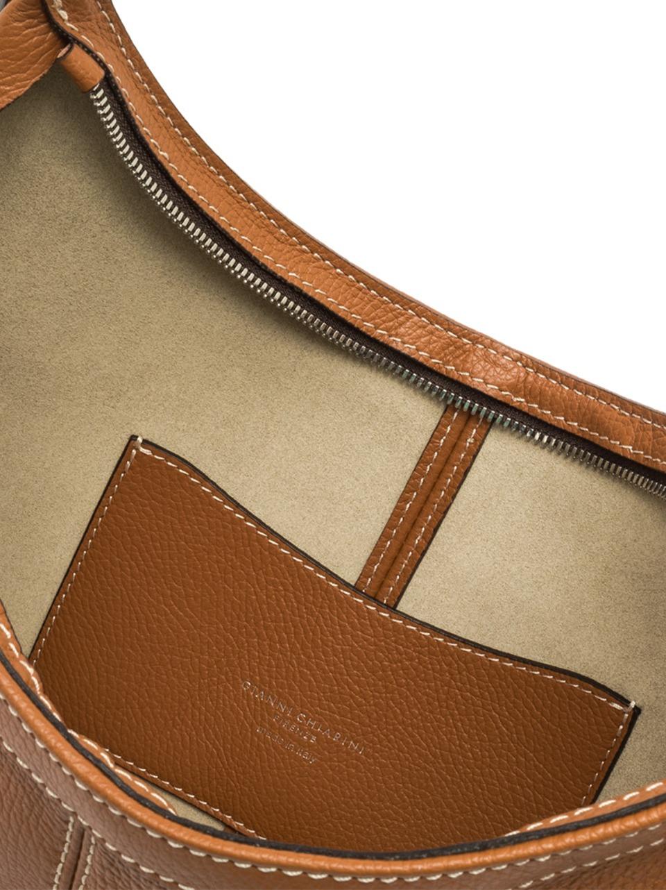 borsa a spalla norma piccola BS11320GRN CARAMELLO GIANNI CHIARINI