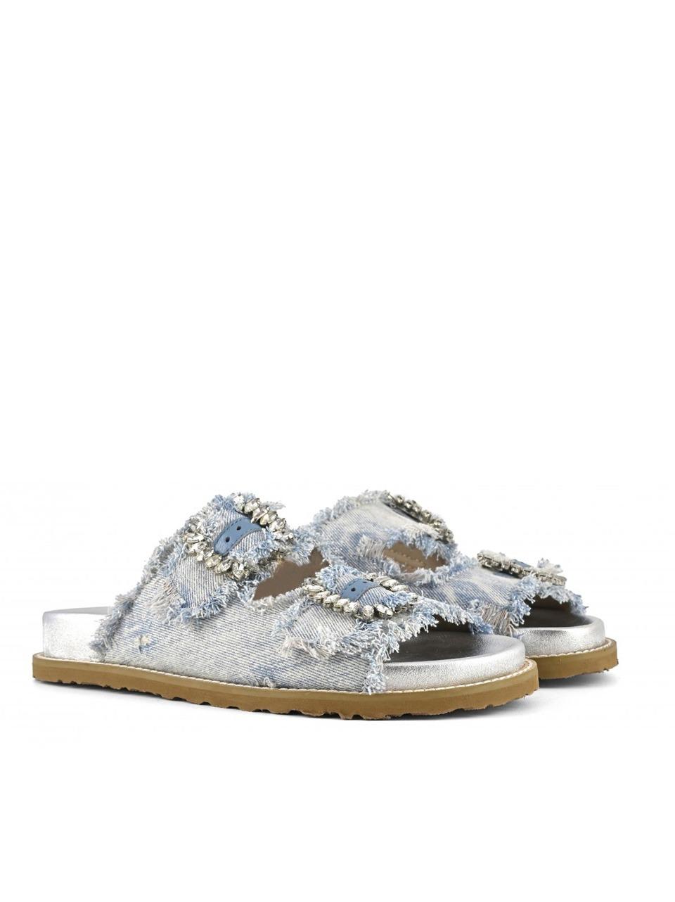 sandalo 2 fibbie 221.23 JAENS CHIARO Coral blue