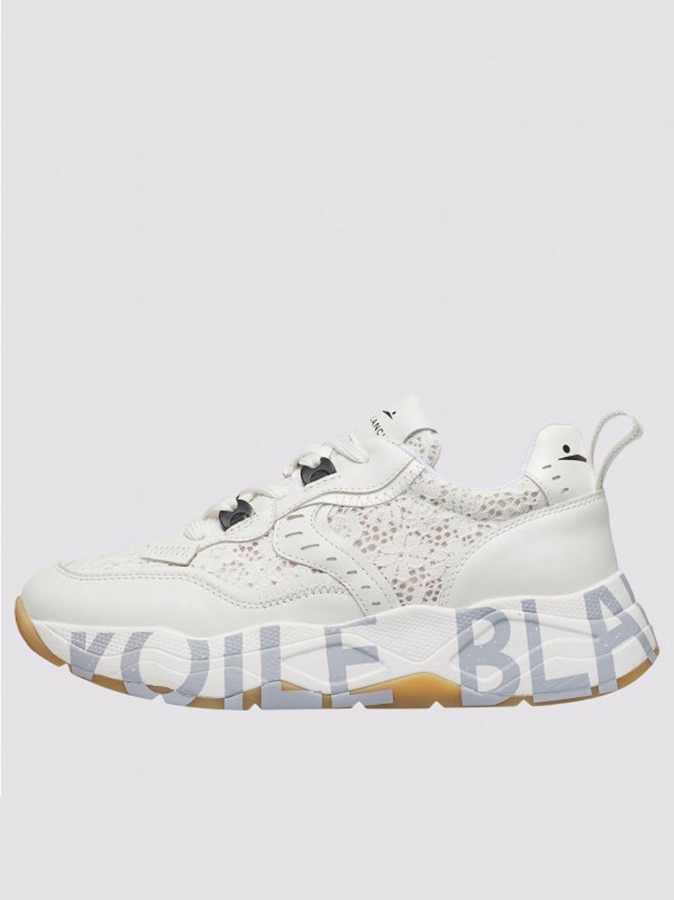 sneakers club 105 con pizzo CLUB 105 001-2017475 0M07 WHITE VOILE BLANCHE