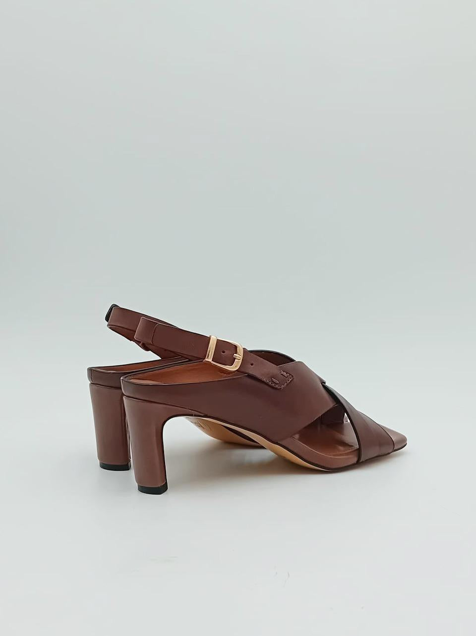 sandalo incrociato tacco h 70mm LINDA D COFFE miss olivia
