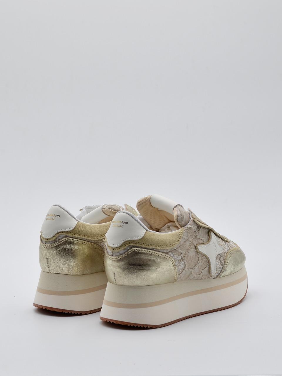 sneakers lady suola alta 4160 TAUPE AMA brand