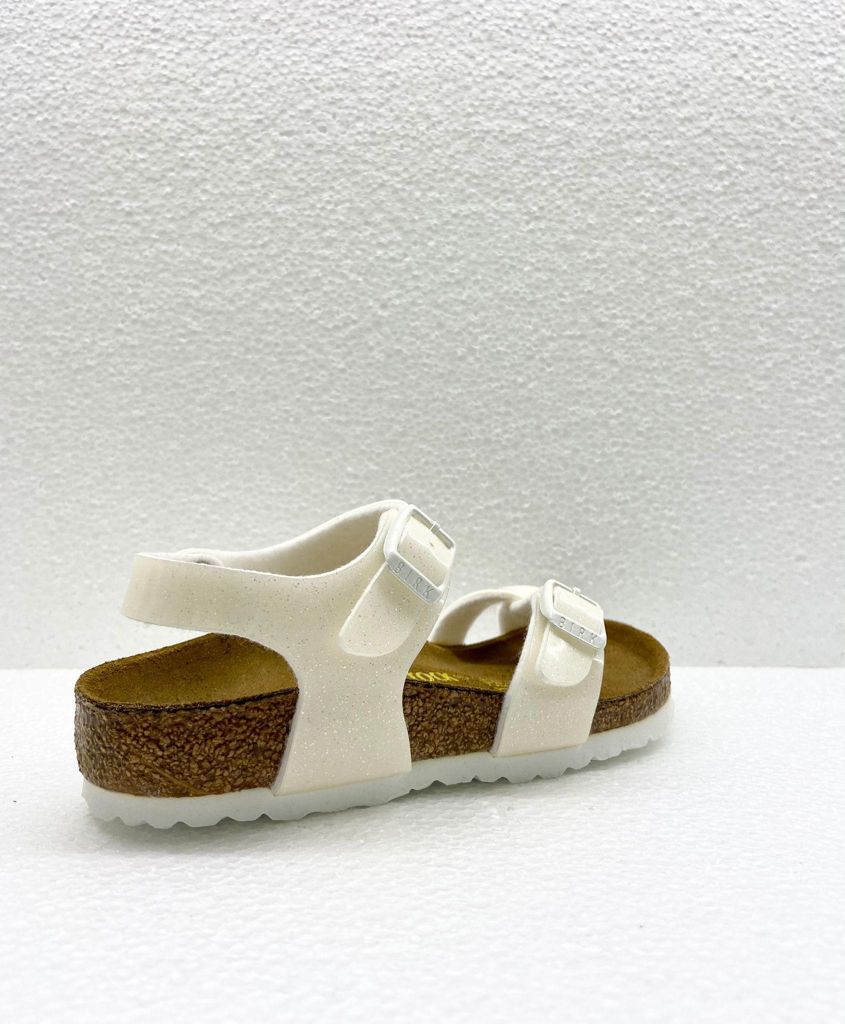 TAORMINA BIRKPFLORGLITTERBIANCO BIRKENSTOK kids