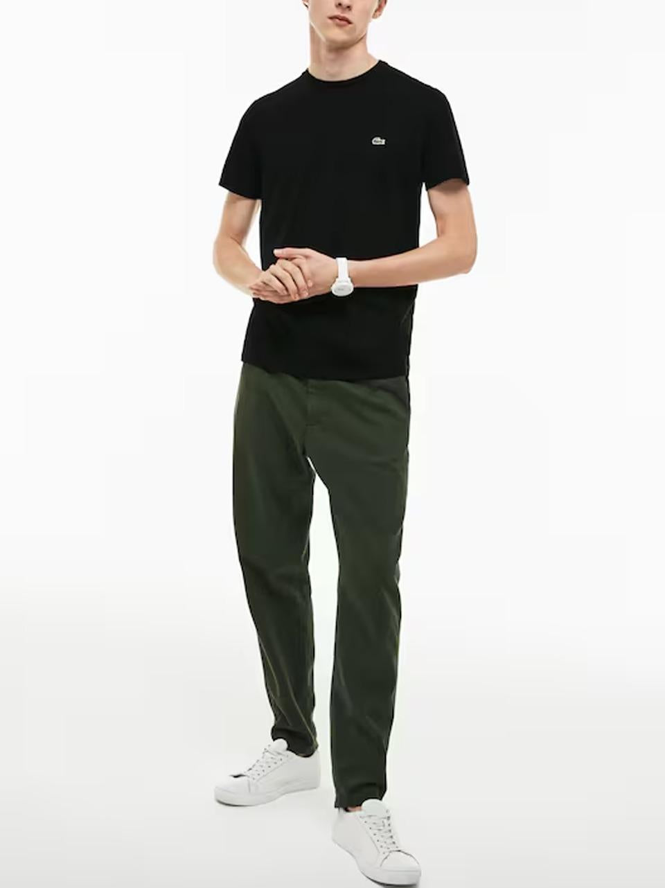 t shirt in pima TH6709 NE LACOSTE