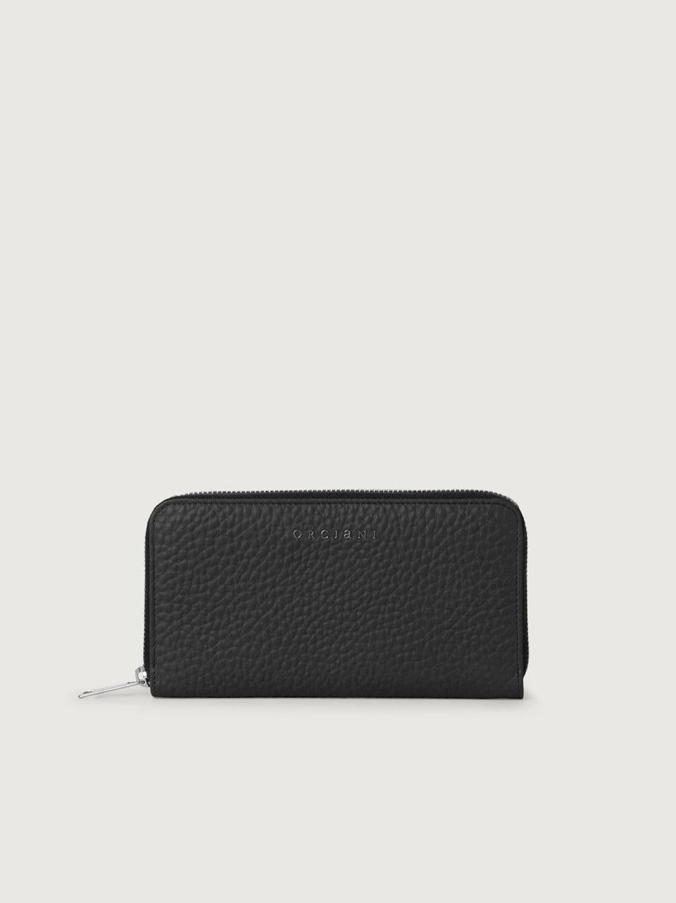 portafogli zip around grande SD0047SOFT NERO ORCIANI