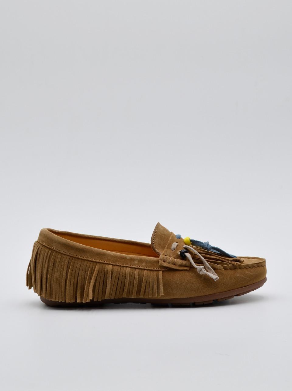 mocassino con frange 3599 CUOIO VITTORIA MENGONI