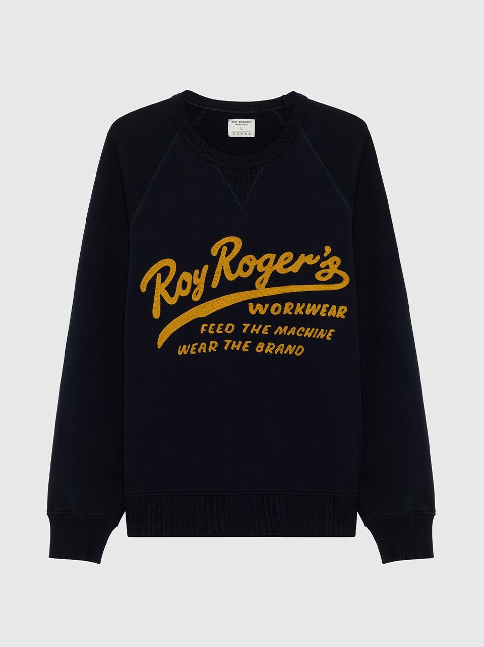 felpa feed the machine RRW022CR260124 B ROY ROGER'S work wear