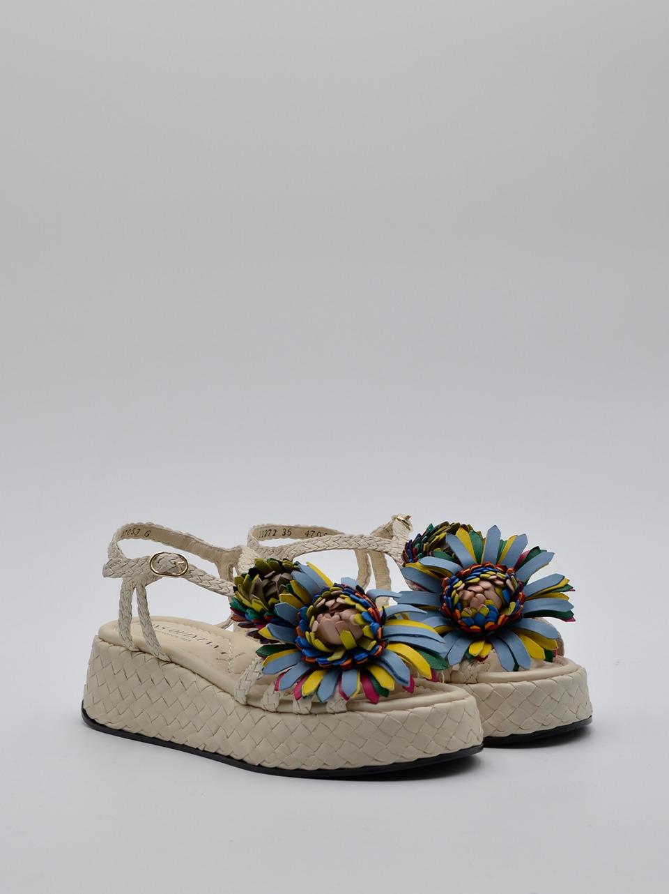 sandalozeppa con fiore 11272 SALINAS PONS QUINTANA