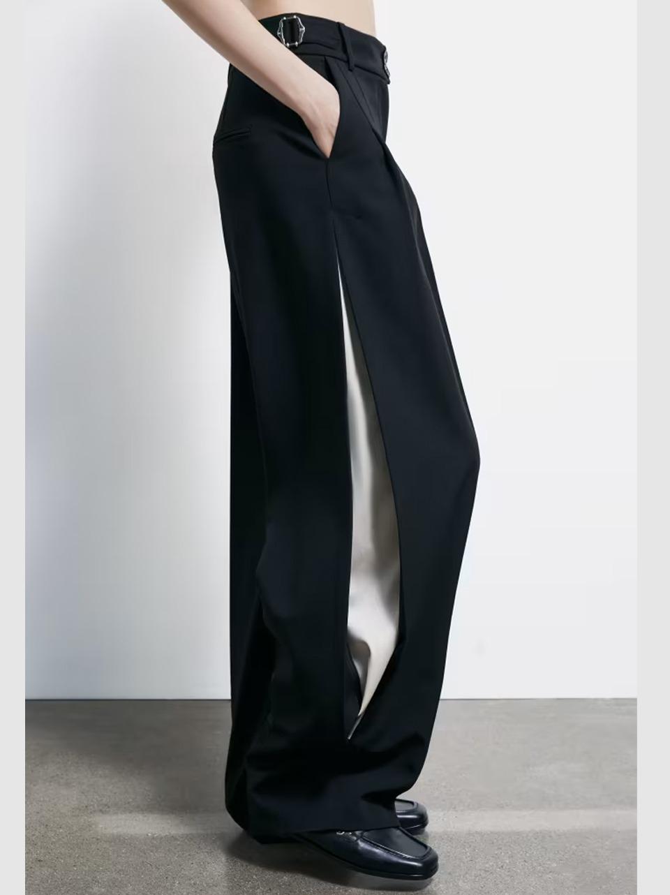 pantalone baloon inserto 8P0793A498 N Patrizia pepe