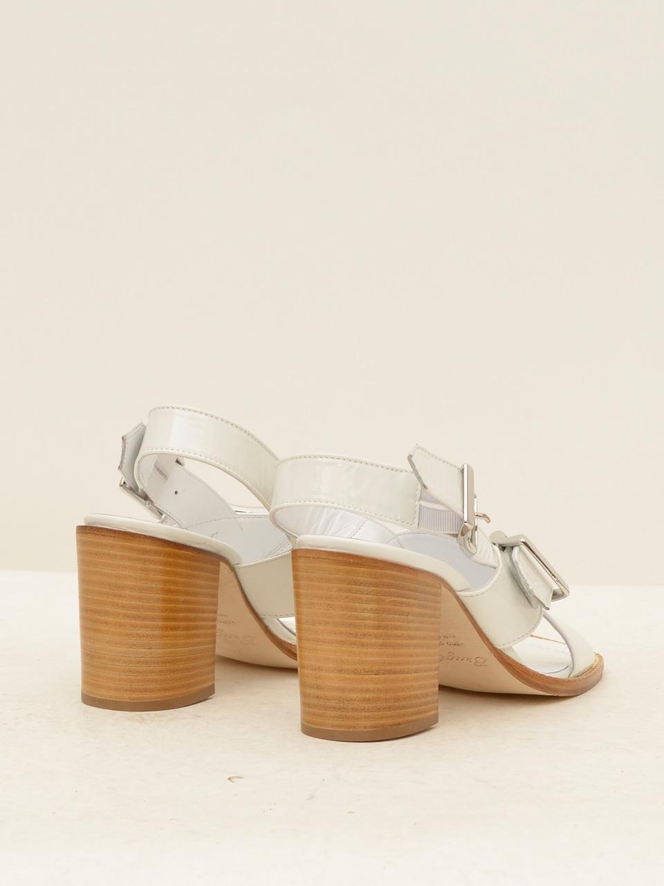 sandalo incrociato tacco h 70 mm 9056 BIANCO BRUGLIA