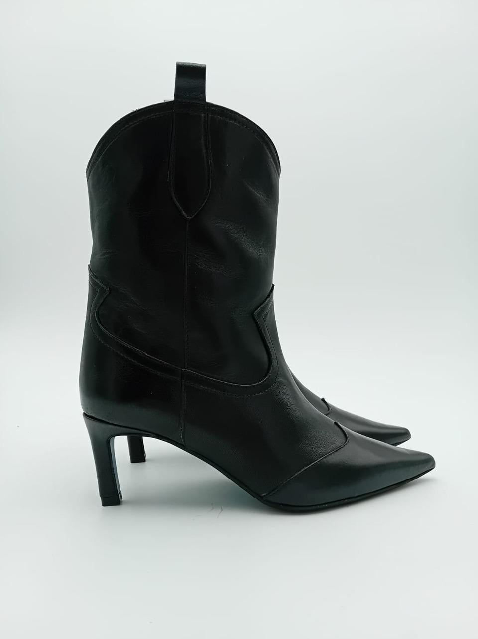 stivaletto tex tacco h 60mm PARMA NERO DELAIA