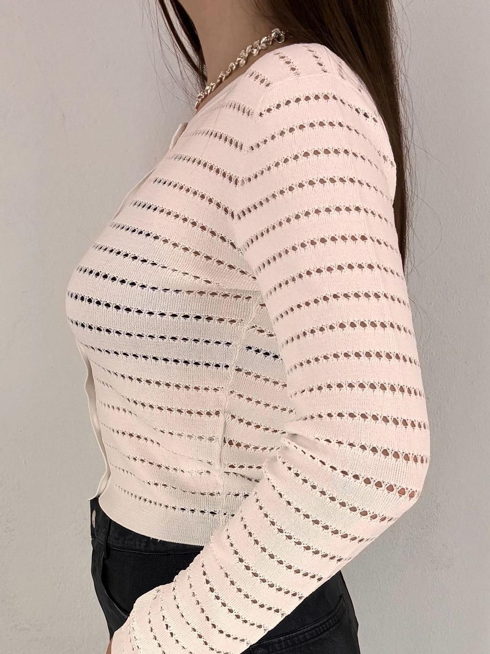 cardigan traforato JC4351016 SAND Jucca