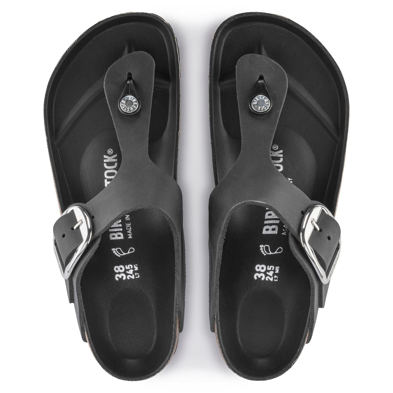 sandalo gizeh big buckle GIZEH1018753 BLACK BIRKENSTOCK